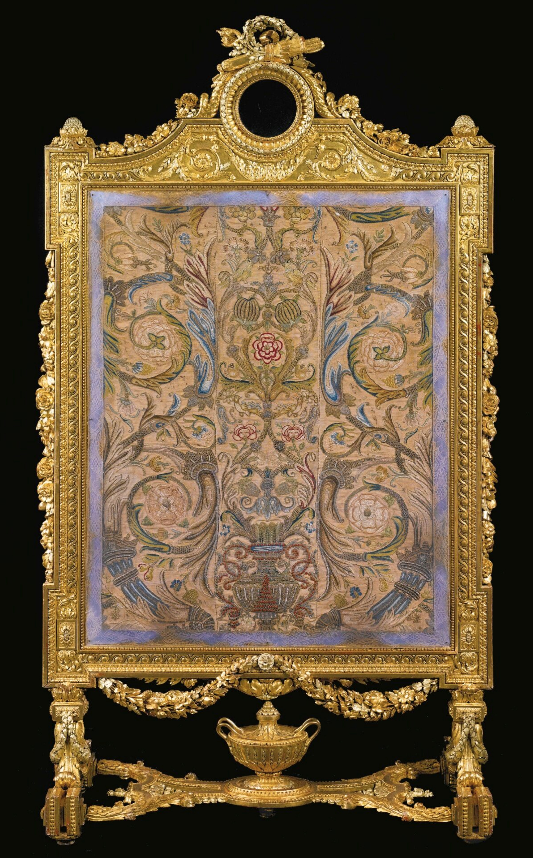 2 Bonzanigo attrib NeoClassical firescreen c1780 65.25x36.25ins 166x92.5cm Sotheby s NY 26Oct2012 Lot177