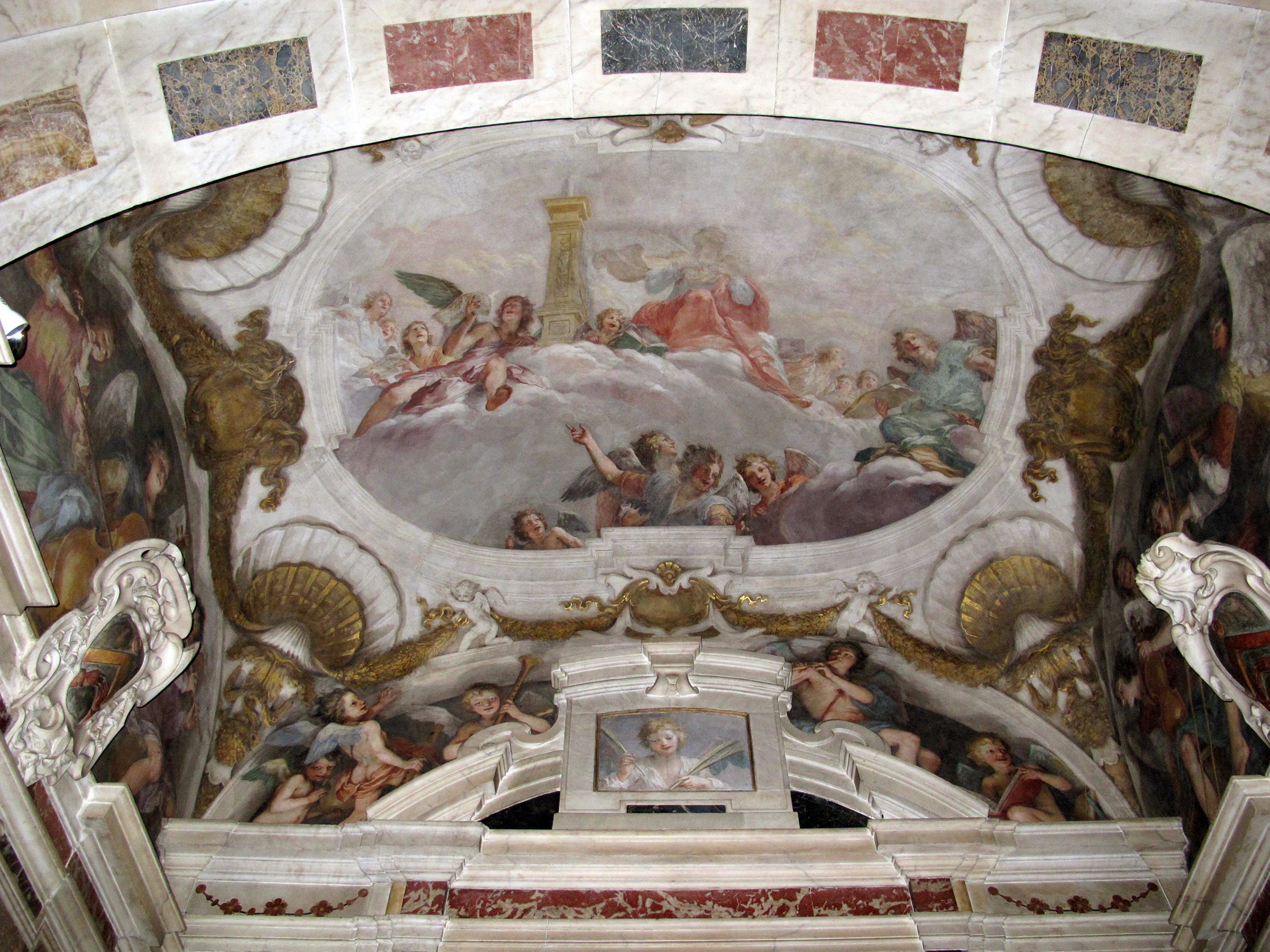 6A Il Volterrano St Cecilia in Glory and Angels 1643to44 Cappella di San Biagio SS Annunziata 1