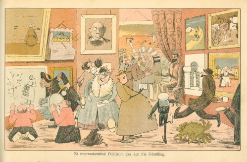 14B Alfred Schmidt An Impressionistic audience at the Free Exhibition 1891