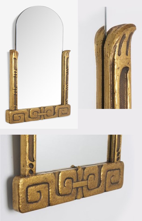 19B Thorvald Bindesbøll attrib Looking glass Selency dot co dot uk