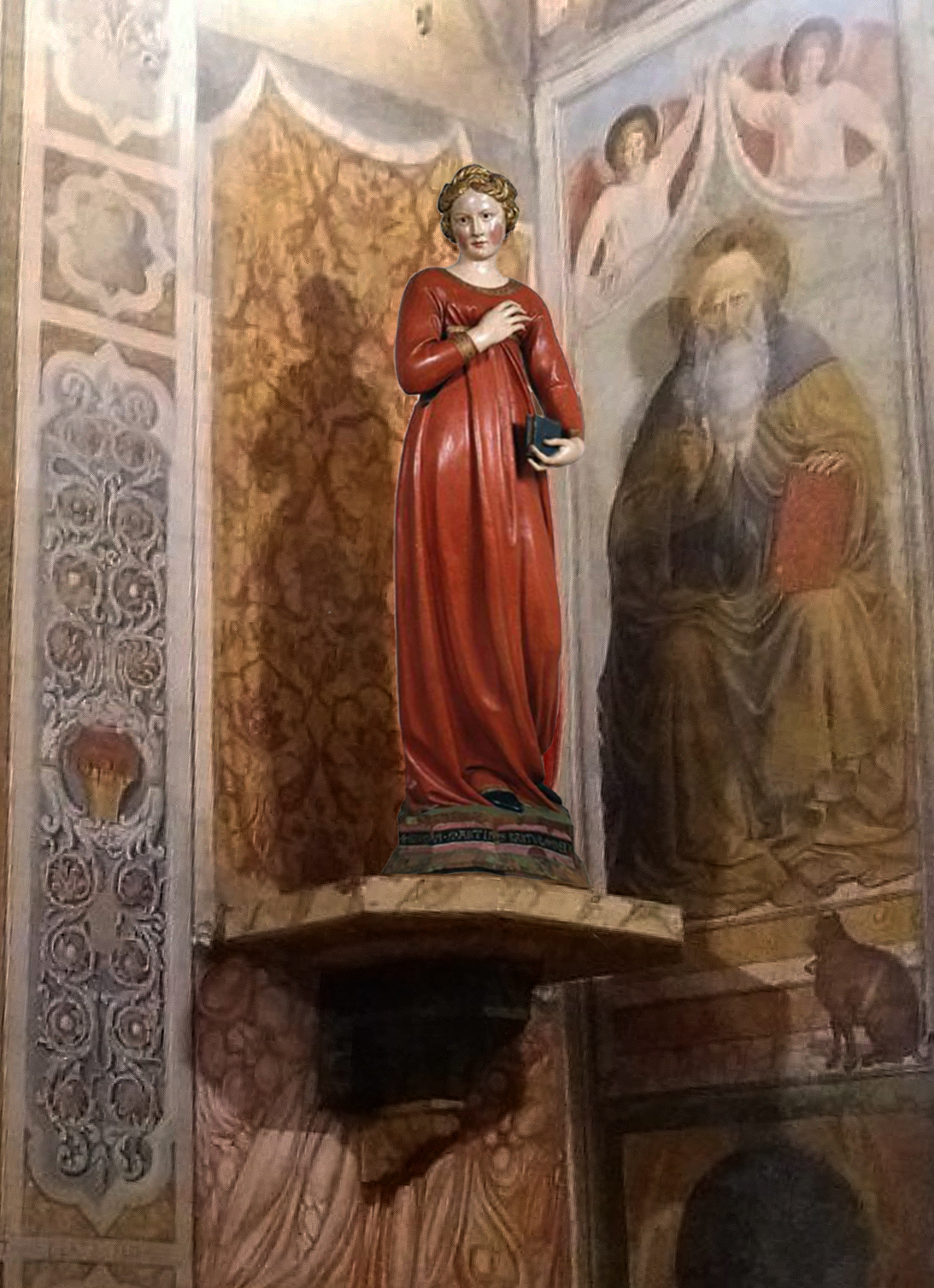 20 Jacopo della Quercia Annunciate Virgin Collegiata di Santa Maria Assunta