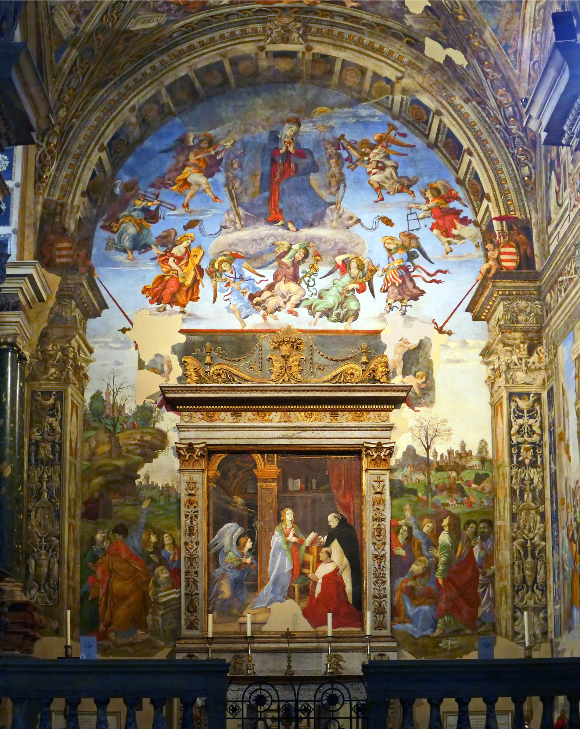 25 Filippino Lippi Carafa Chapel Annunciation &amp; Assumptioni