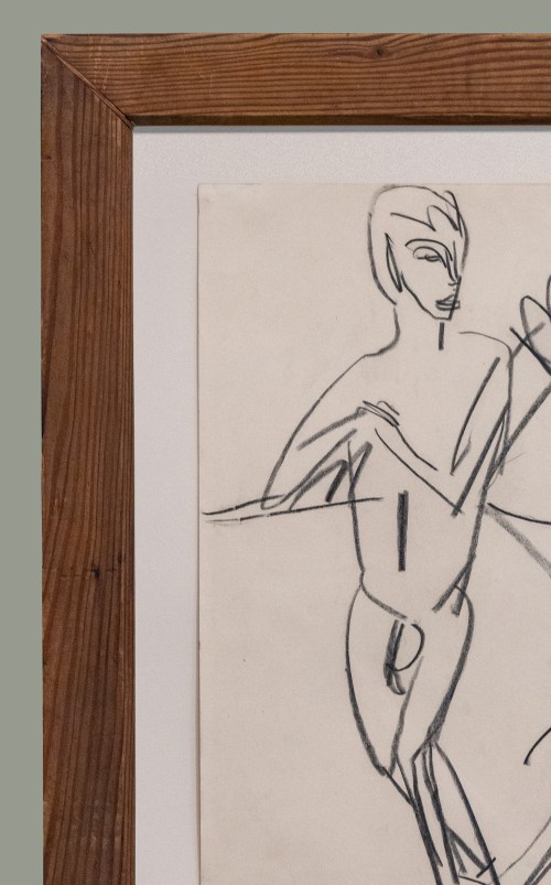 3C Kirchner Nackter Bube Männlicher Akt Hans Gewecke Am Fehmarnstrand 1913