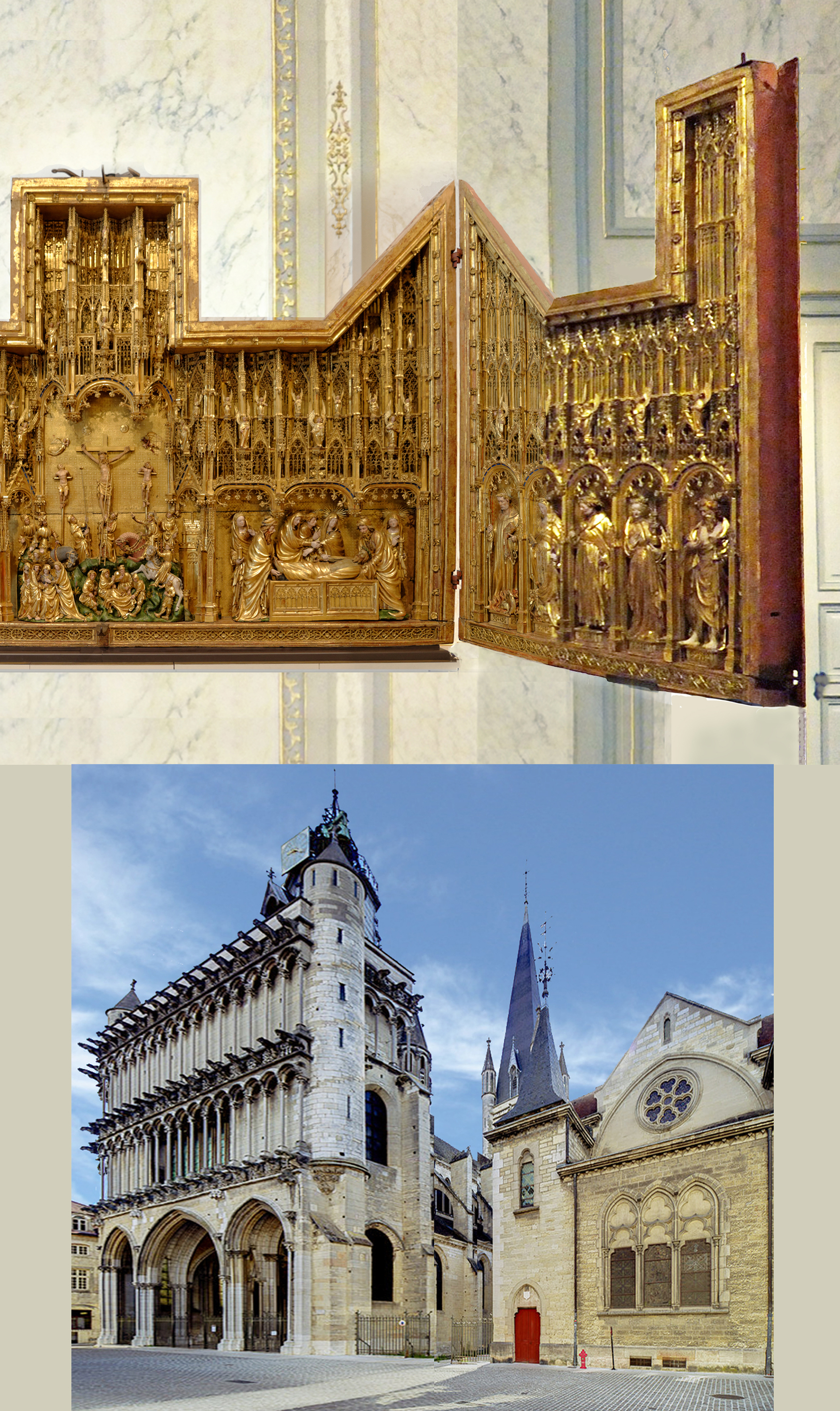 13B Jacques de Baerze Le retable de la crucifixion &amp; Notre Dame de Dijon