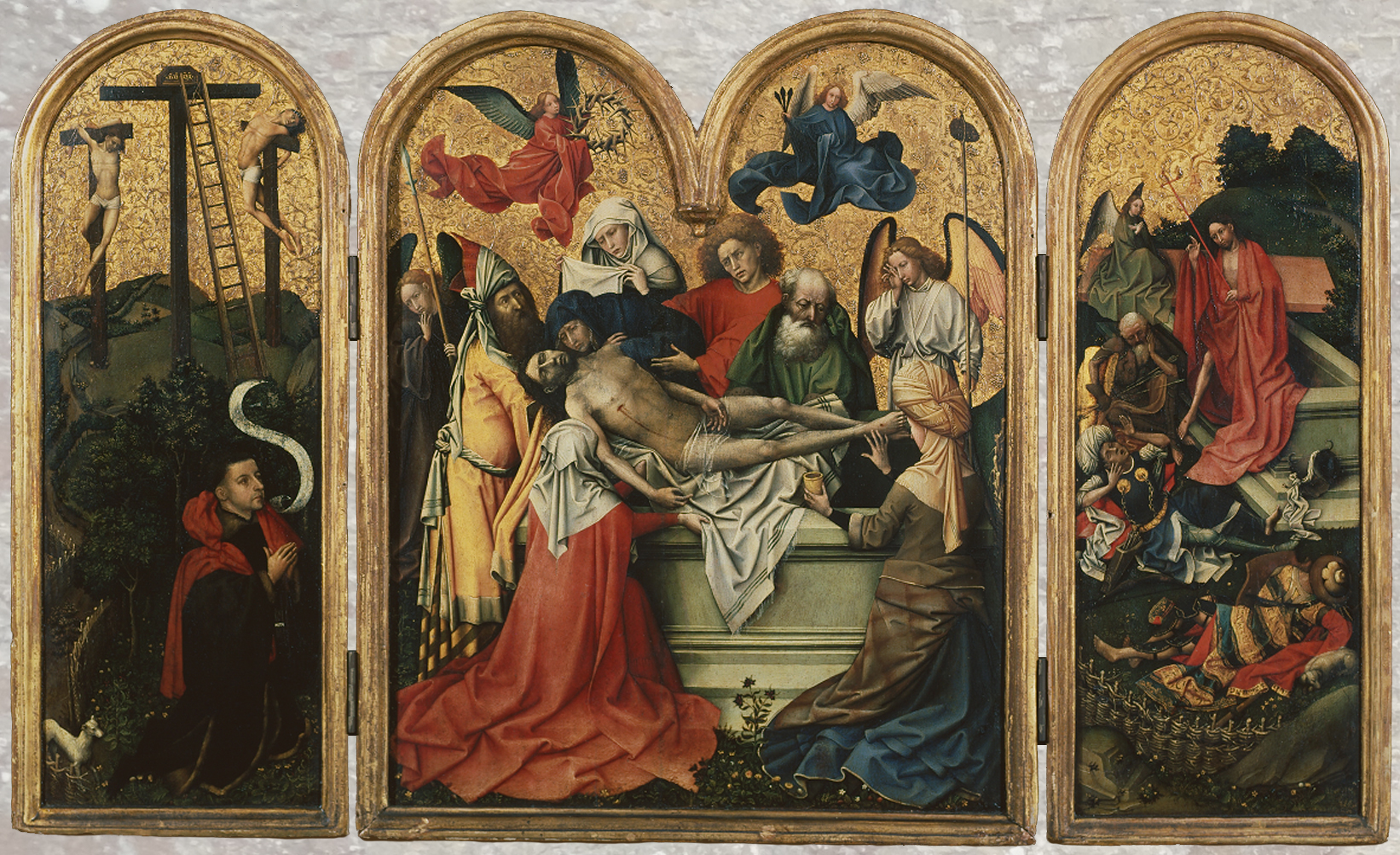 14 Robert Campin Triptych with Entombment of Christ Courtauld 2 copy