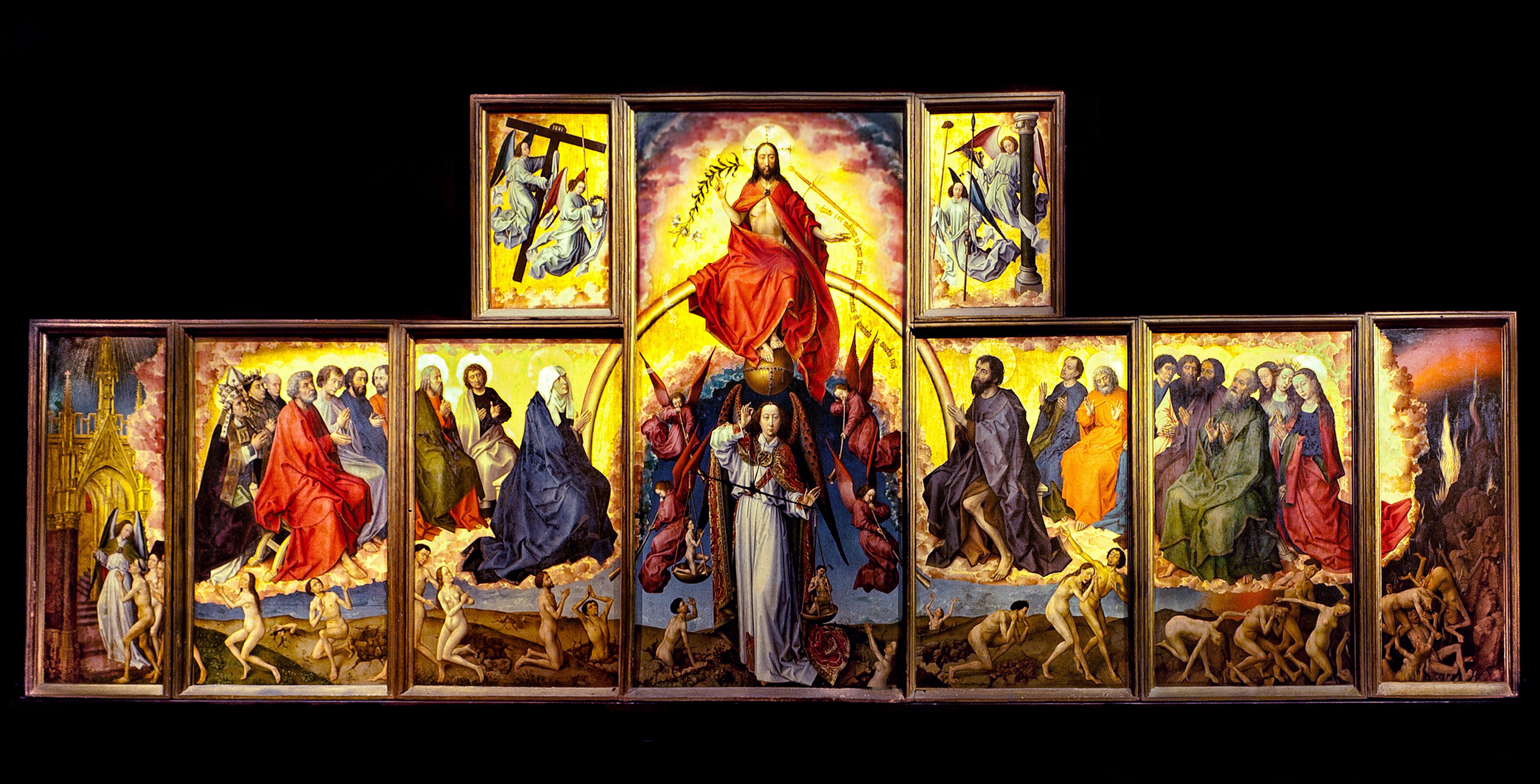16A Rogier van der Weyden Last Judgement or Beaune Altarpiece c1445to50 220x548cm Hospices de Beaune
