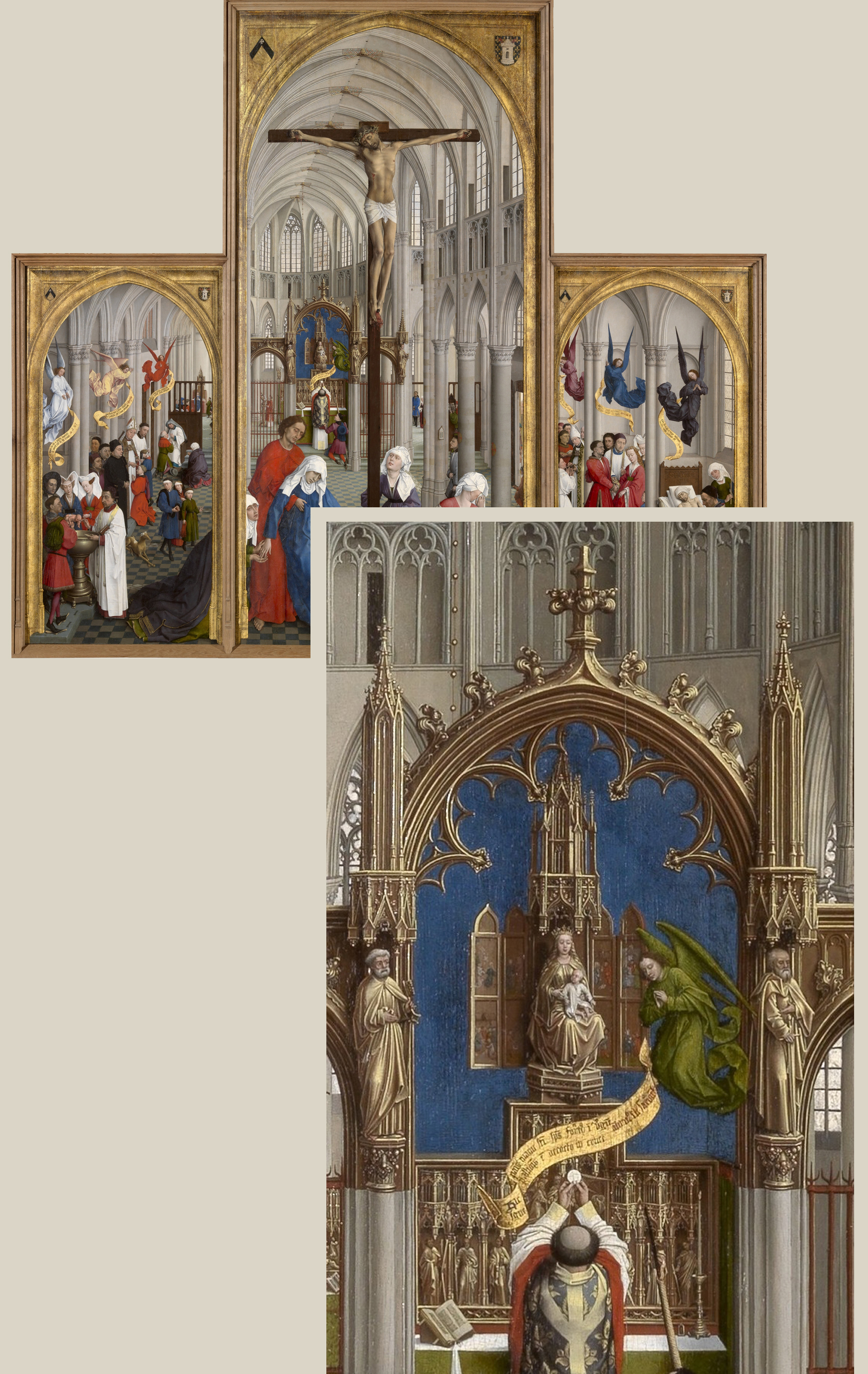19A Rogier van der Weyden Seven Sacraments altarpiece 1445to50 Musées royaux des Beaux-Arts Antwerp