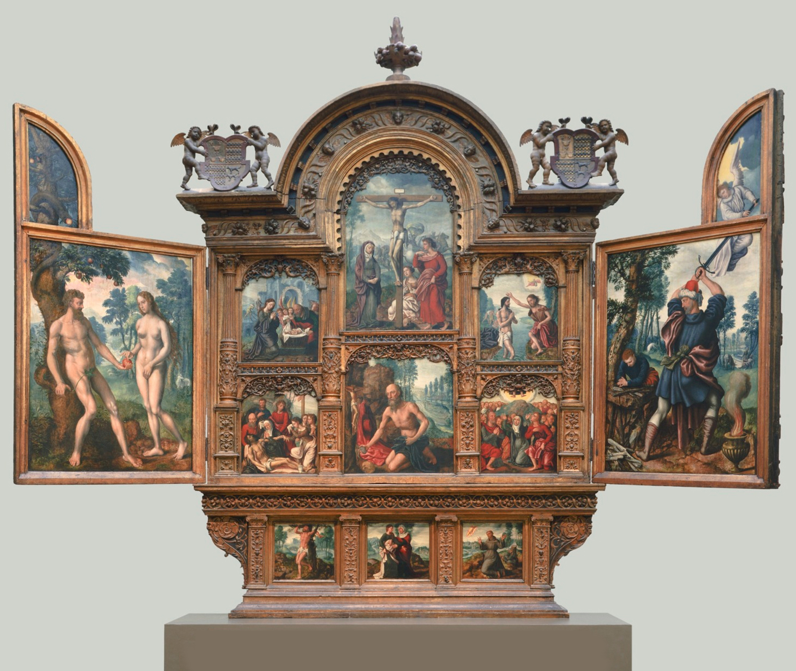 19H Jan &amp; Caterina van Hemessen &amp; workshop Tendillo Retable c1550-60 Cincinnati Art Museum image