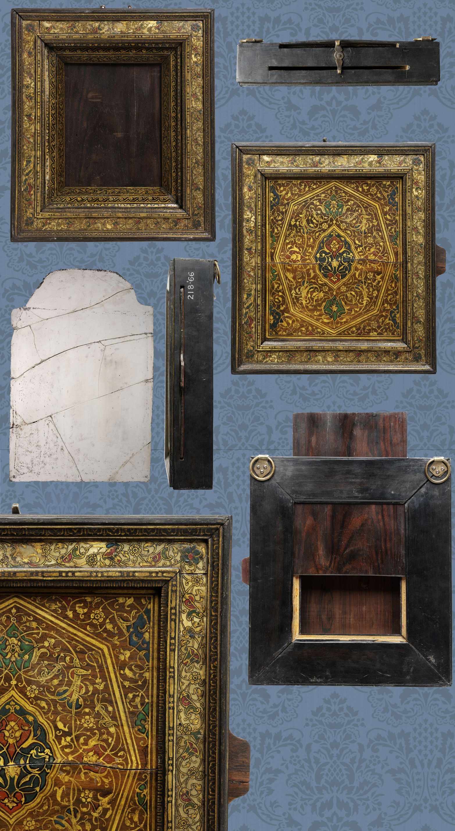 17 Venetian looking glass c1570to1600 V&amp;A and details