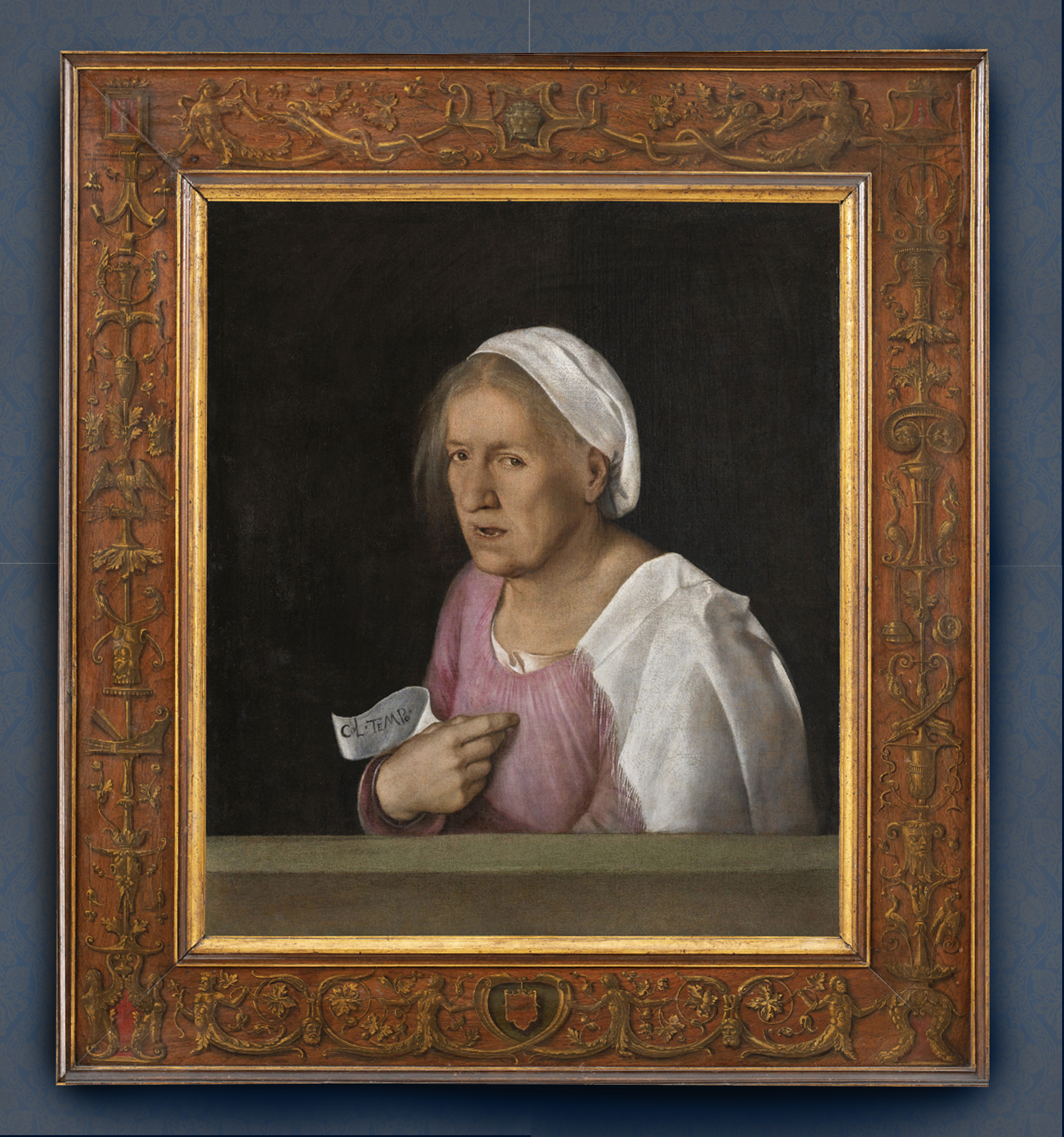 19A Giorgione 1478to1510 La Vecchia after restoration 68.4x59.5cm Gallerie dellAccademia Venice