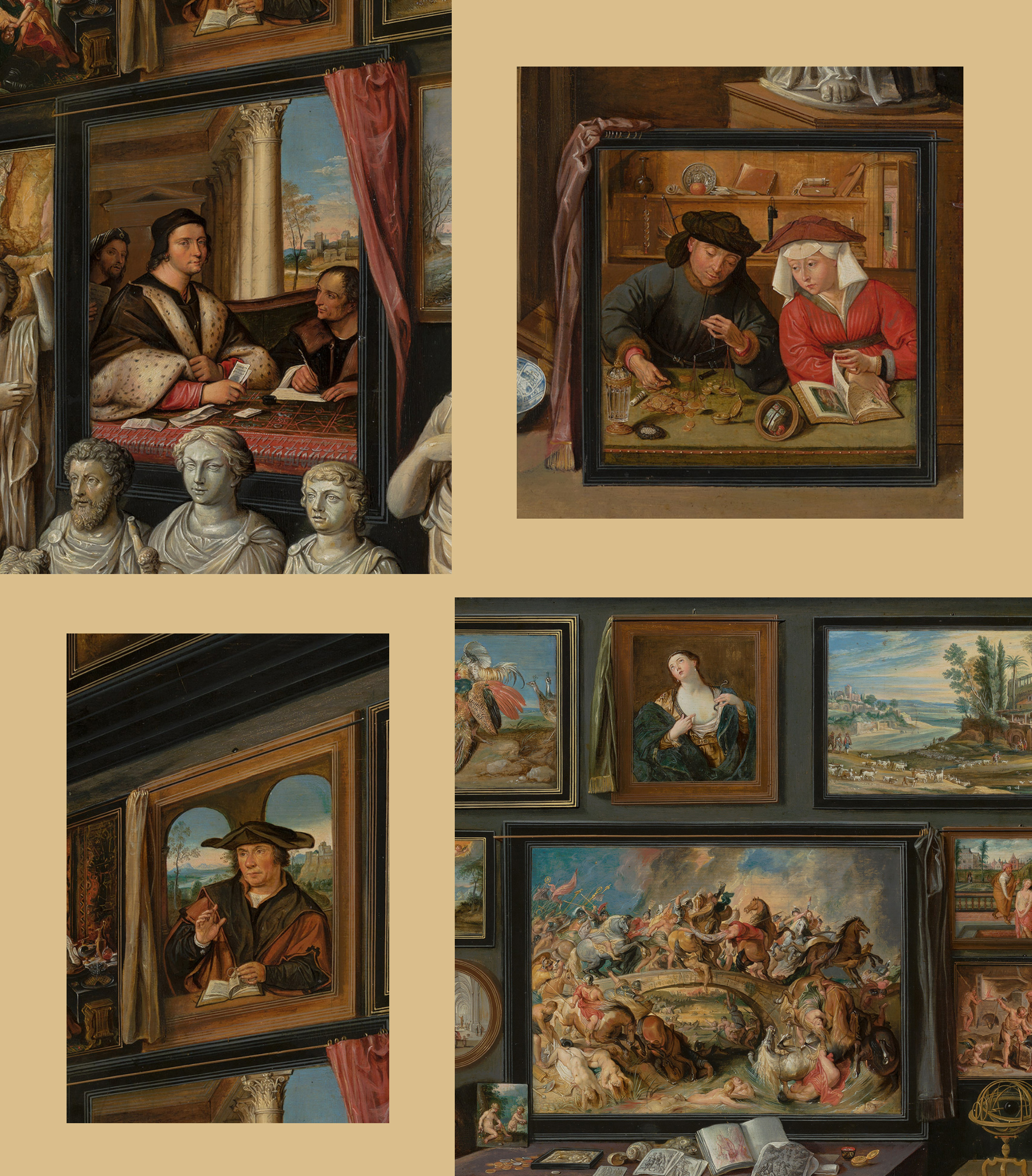 46B Willem van Haecht Apelles painting Campaspe c1637 details