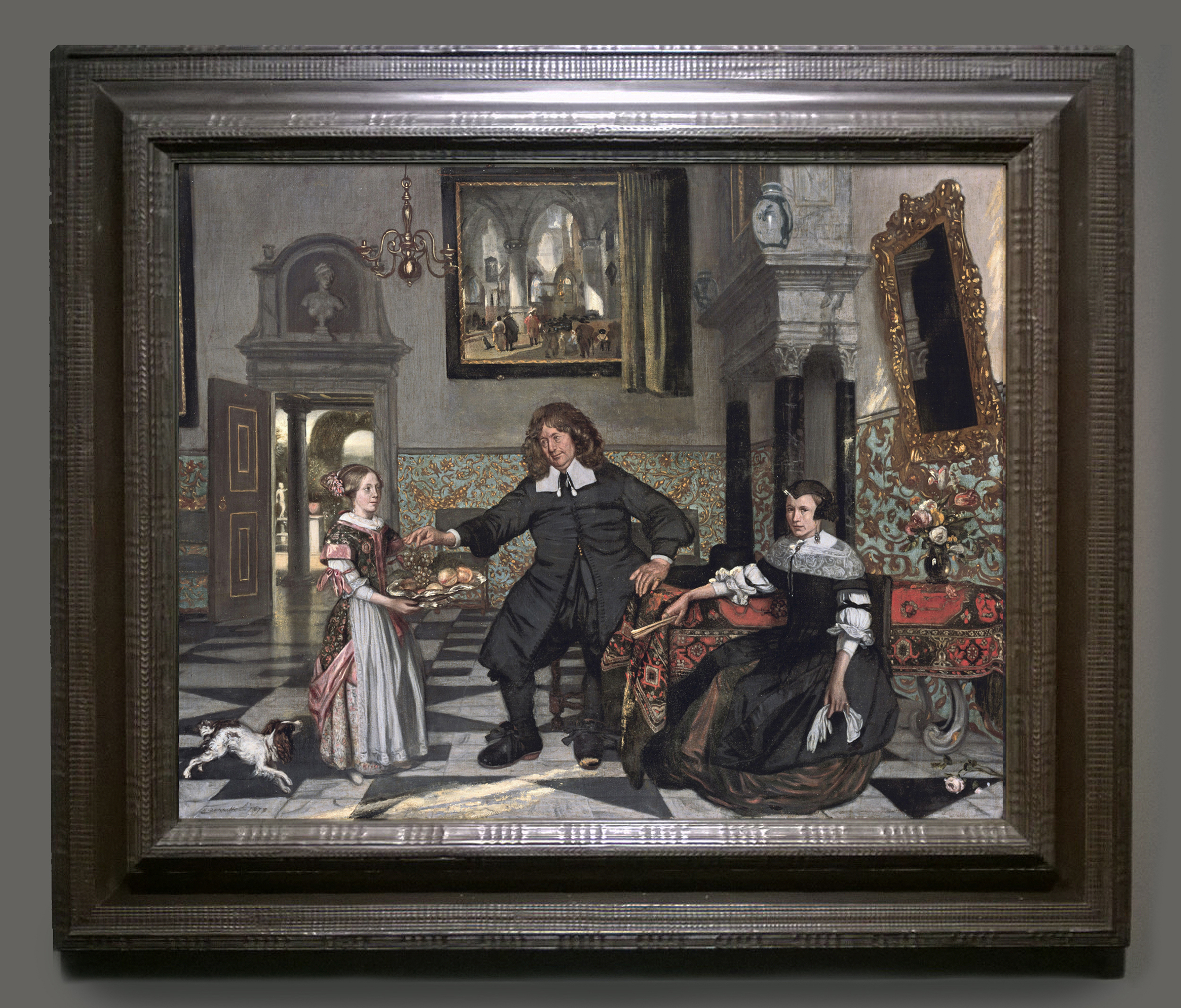 53A Emmanuel de Witte Portrait of a family in an interior 1678 Alte Pinakothek Munich