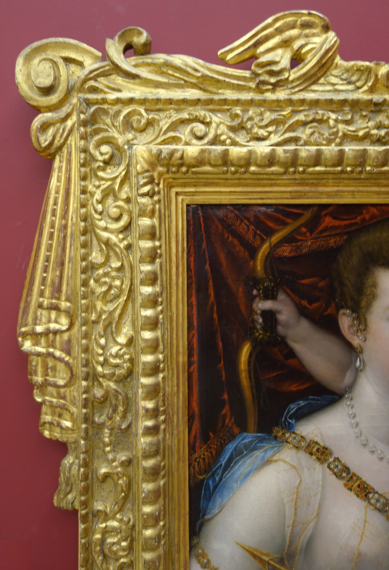 57B Lavinia Fontana Venus &amp; Cupid 1592 Not original but contemporary Rouen detail