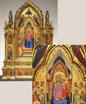 1 Bernardo Daddi fl c1318to48 Madonna &amp; Child enthroned with saints 2 Christies NY OMs Pt I 14Apr2016 Lot125